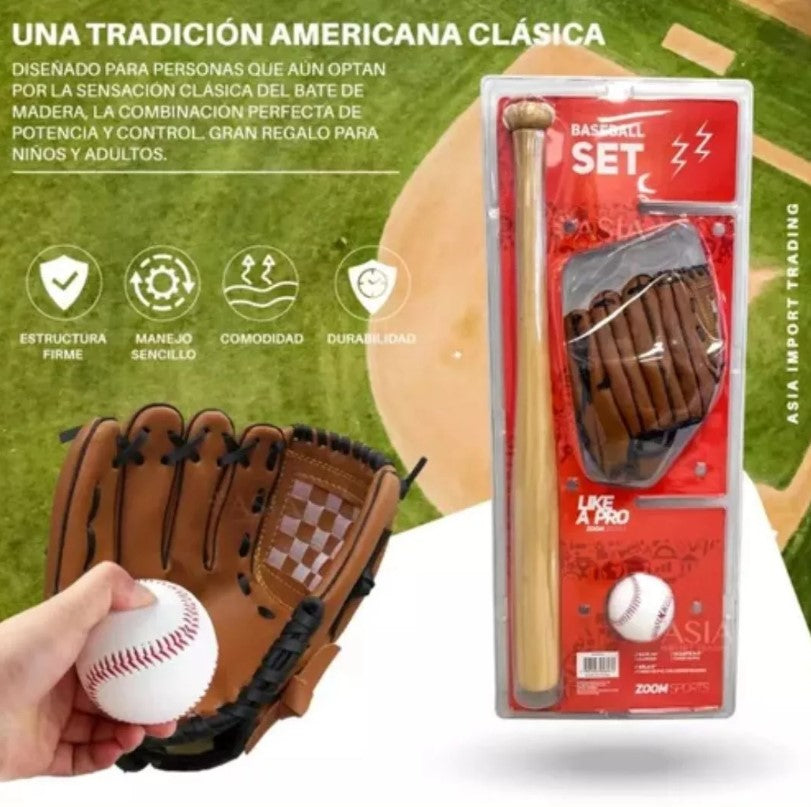 KIT DE BASEBALL INFANTIL 4 PIEZAS