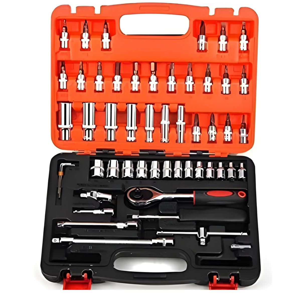 CAJA DE HERRAMIENTAS PORTATIL DE 53 PIEZAS