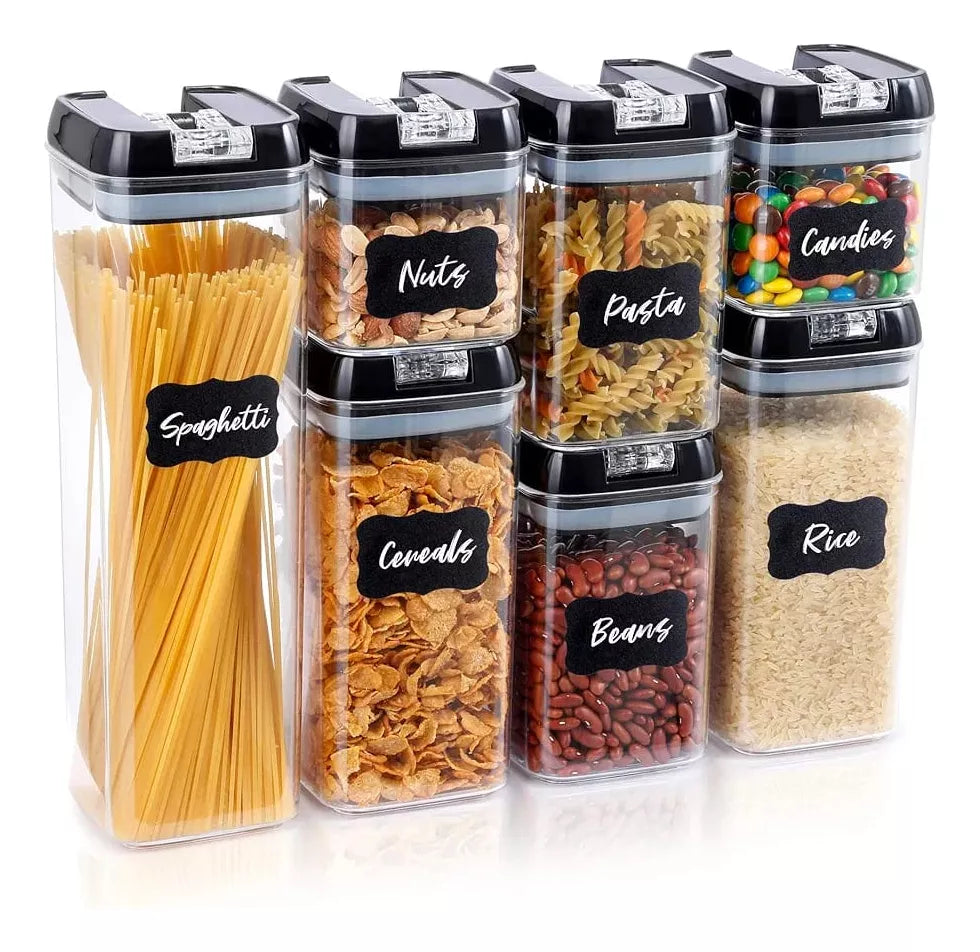 SET DE 7 CONTENEDORES HERMETICOS PARA ALIMENTOS