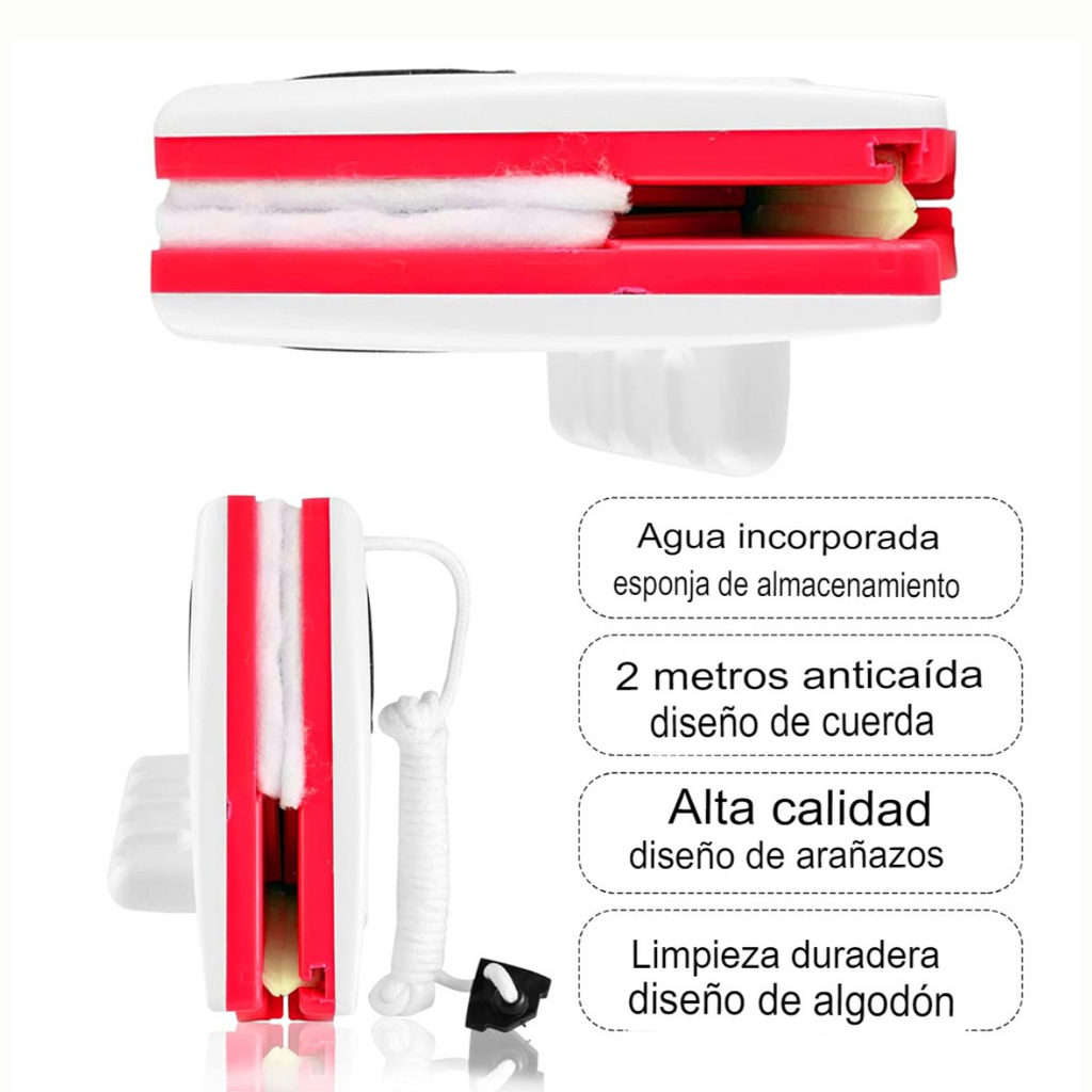 LIMPIA VIDRIOS MAGNETICO DOBLE CARA