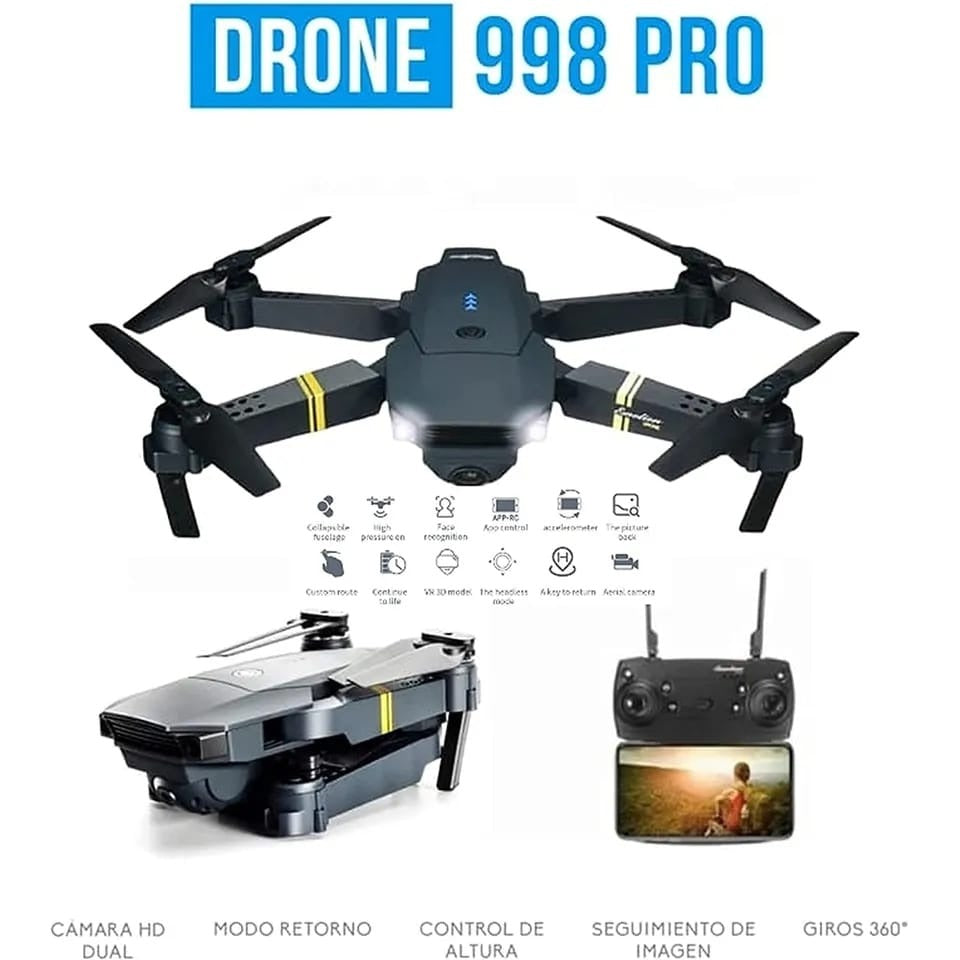 DRONE CON CAMARA 4K PLEGABLE