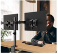 SOPORTE DOBLE PARA MONITORES AJUSTABLE