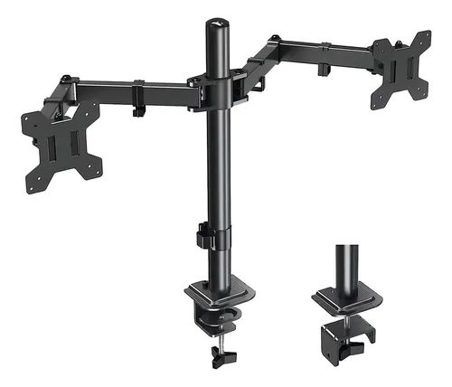 SOPORTE DOBLE PARA MONITORES AJUSTABLE