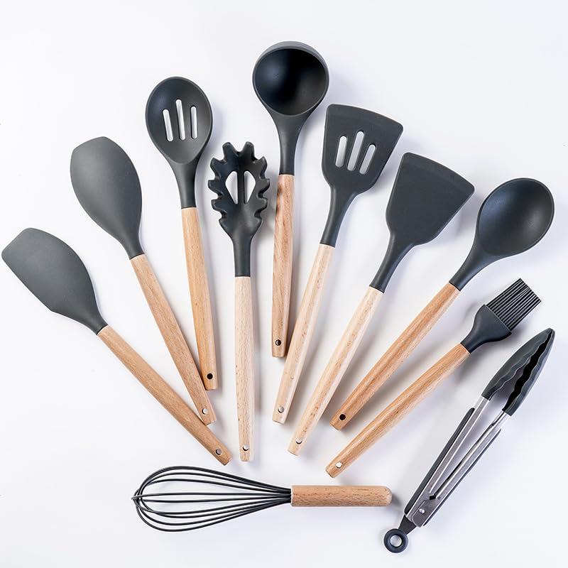 JUEGO DE UTENSILIOS DE SILICONA 19 PIEZAS PARA COCINA