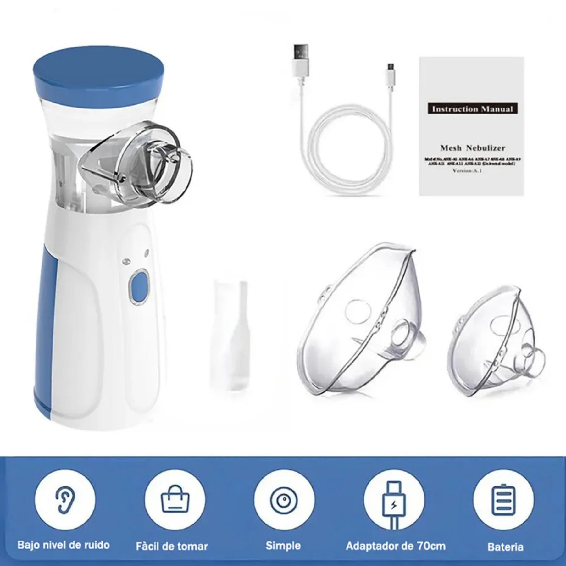 KIT TENSIÓMETRO + NEBULIZADOR + OXÍMETRO