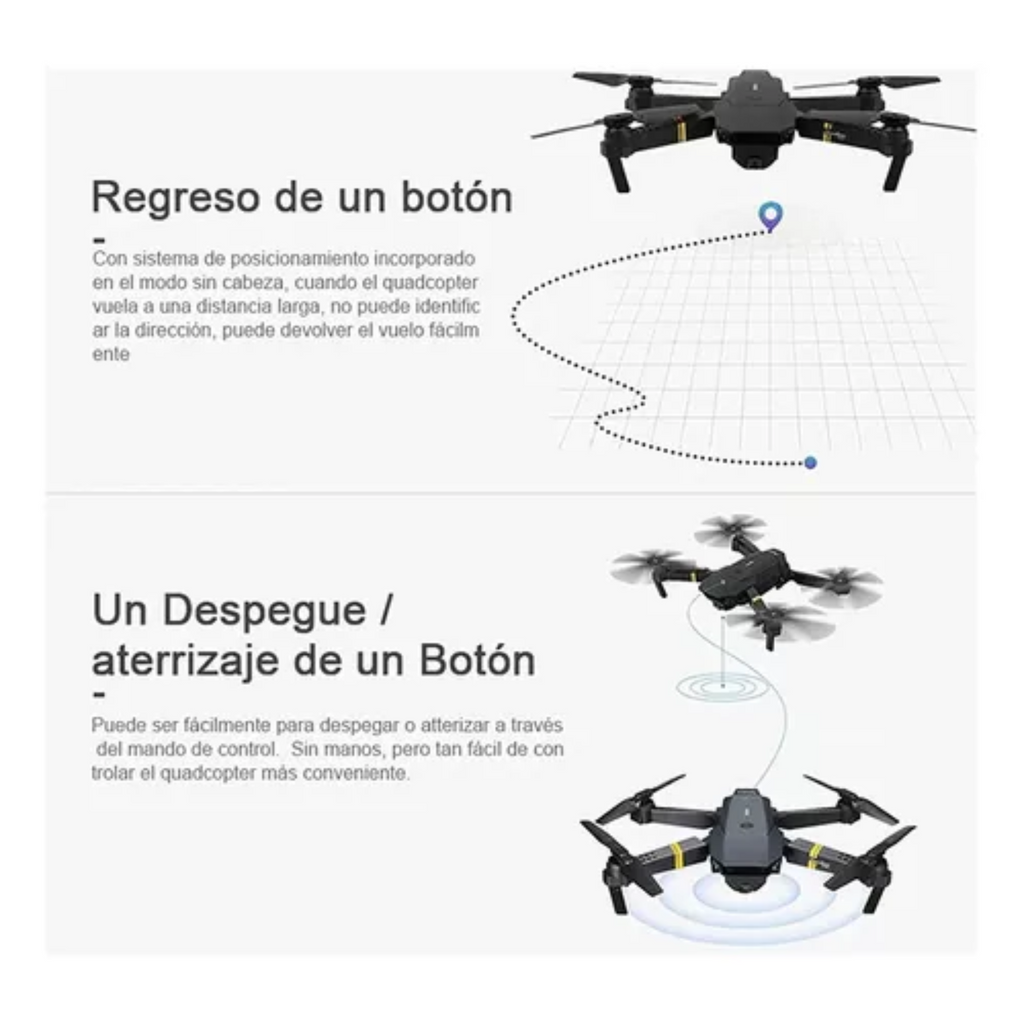 DRONE CON CAMARA 4K PLEGABLE