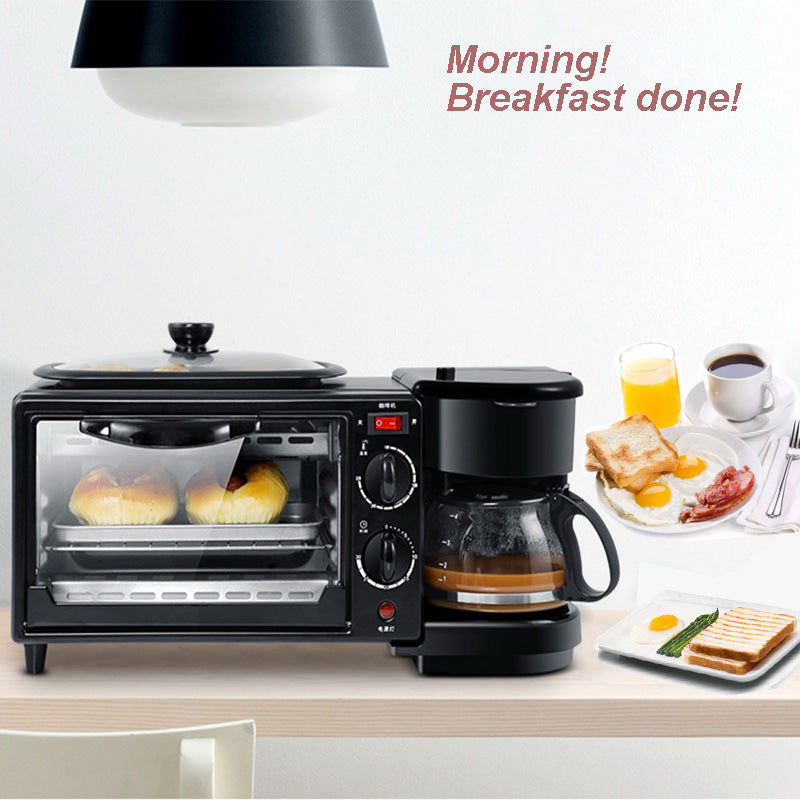 ESTACION DESAYUNO MULTIFUNCIONAL 3 EN 1 CAFETERA HORNO PLANCHA