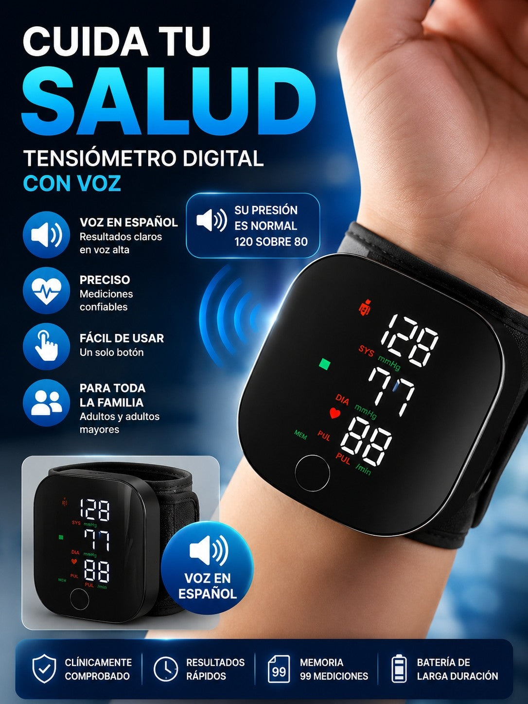 KIT TENSIÓMETRO + NEBULIZADOR + OXÍMETRO