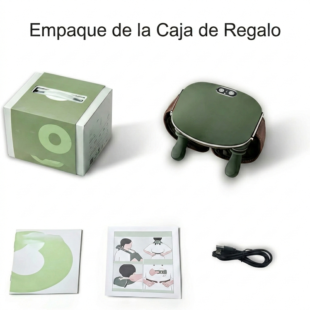 MASAJEADOR ELECTRICO 4D PARA CUELLO Y HOMBROS
